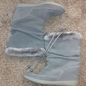 Grey boots size 8.5